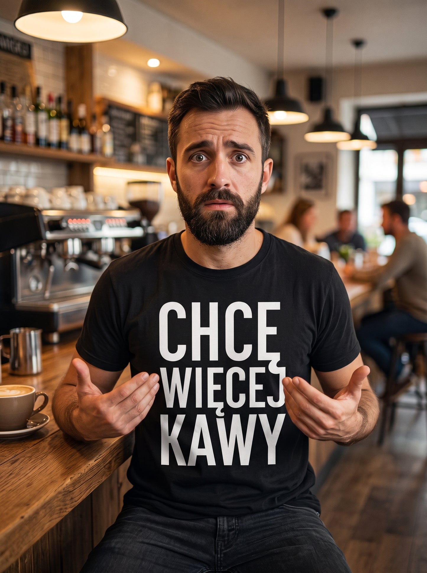 Koszulka Chcę Więcej Kawy
