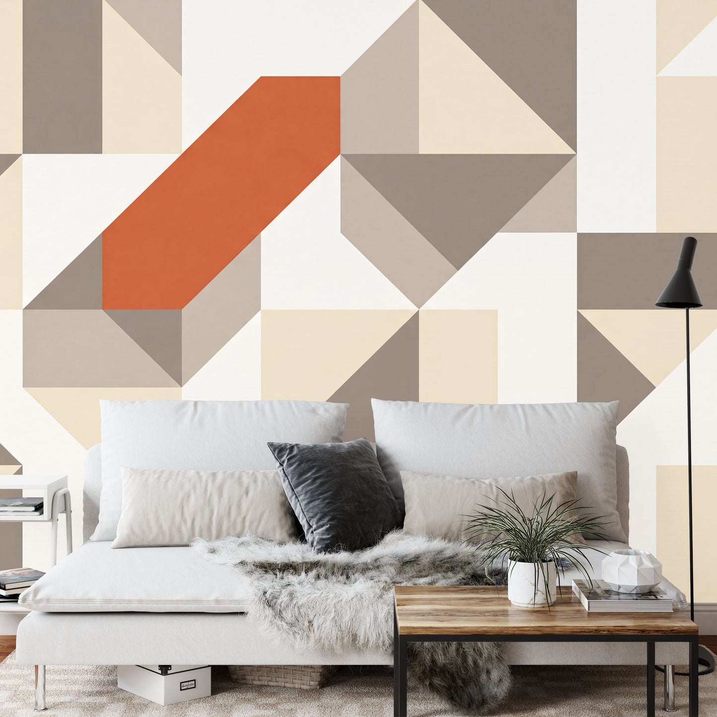 Fototapeta Geometryczny Balans – Minimalistyczna Kompozycja Architektoniczna
